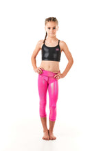 Load image into Gallery viewer, Sparkle Black Girls Crop Top and Leggings - Koa Kids Activewear