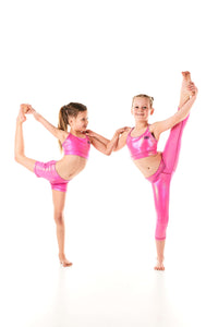 Sparkle Hot Pink Leggings - Koa Kids Activewear