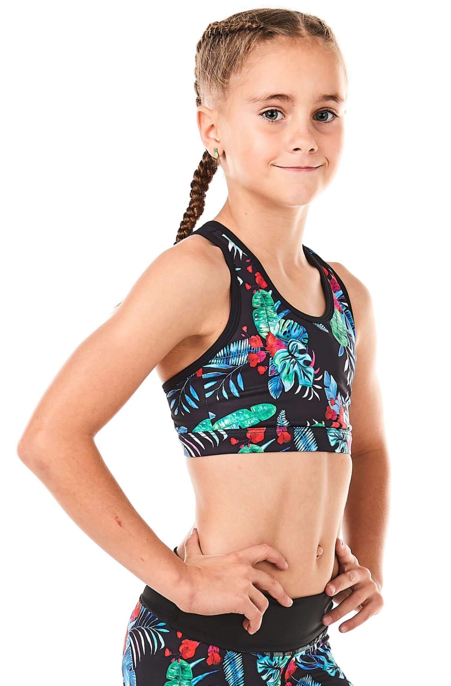 Girls Crop Tops Girls Gymwear Crop Tops Australia Koa Kids Koa Kids Activewear